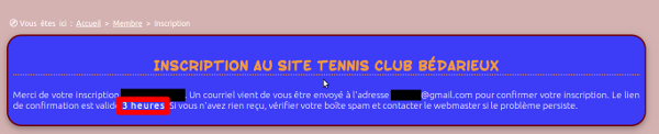 inscription étape 4